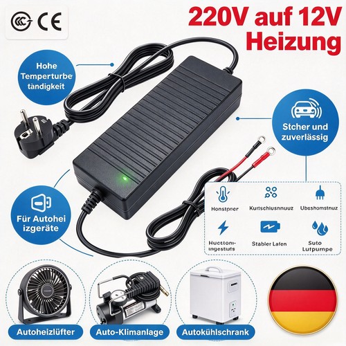 230v auf 12v kfz netzadapter - 12v,